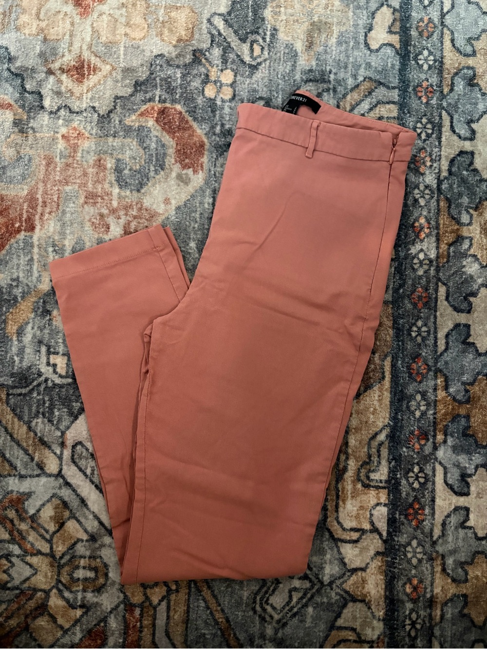 Forever 21 Women's Slim Trousers in Dusty Rose